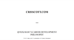 Desktop Screenshot of crisscott.com