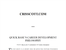 Tablet Screenshot of crisscott.com